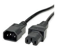 Value 19.99.1123 cavo di alimentazione nero 3 m Accoppiatore C14 Accoppiatore C15 (19.99.1123) NEW