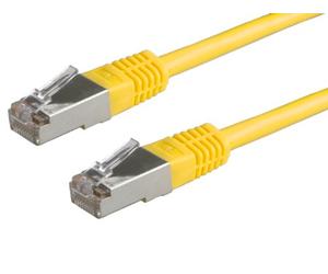 VALUE Cavo di rete S/FTP-(PiMF-) confez. Cat. 6, giallo 1,0m