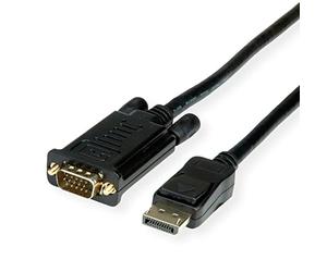 VALUE Cavo DisplayPort VGA, DP ST - VGA ST, nero, 1 m