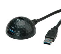 VALUE Cavo Docking USB 3.0 con alloggiamento a Cupola, Nero 2 Porte 1,5m