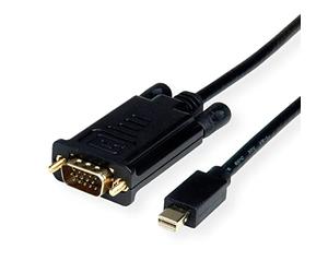 VALUE Cavo Mini DisplayPort-VGA, Mini DP ST - VGA ST, nero, 1 m