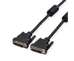 VALUE Cavo monitor DVI, connettori DVI m/m (24+1) dual link 3m