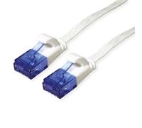 VALUE Cavo patch Cat.6A A) UTP extra piatto, bianco, 1 m