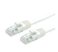 VALUE - Cavo patch cat. 6A UTP con velocità di trasferimento dati fino a 10 Gbit/s, Twisted Pair, cavo di collegamento con connettori RJ-45 su entrambi i lati, 0,3 m, bianco