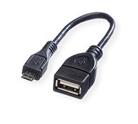 VALUE 11998311 - Cavo USB 2.0, connettore Micro B Su presa A, 15 cm
