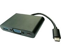 VALUE Display Adapter USB Tipo C - VGA + USB 3.2 Gen 1 A + Tipo C PD