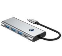 VALUE Docking station USB Tipo C, HDMI 4K60, 3X USB A + Tipo C PD, 1x SD/MicroSD (TF)