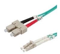 Value Fibre Optic Jumper Cable, 50/125µm, LC/SC, OM3, turquoise 5 m cavo a fibre ottiche Turchese (VALUE FO Cable 50/12 NEW