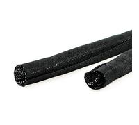VALUE Guaina intrecciata a scatto per cablaggi, 2,5 m, colore: nero