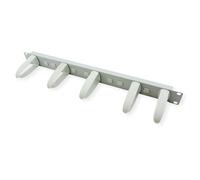 VALUE Pannello frontale 1U da 19" con 5 occhielli per cavi, grigio