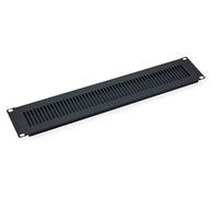 Value Piastra frontale di ventilazione 2 HE, RAL 9005 nero, 26.99.0320