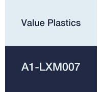 Value Plastic ABSML-6-5 Luer - Adattatore filettato maschio Luer con anello di bloccaggio rotante X 1/4-28 filettatura di tenuta inferiore UNF, nylon blu su polipropilene naturale (confezione da 25)