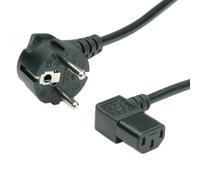 Value Power Cable, Angled IEC Connector cavo di alimentazione Nero 1,8 m Accoppi