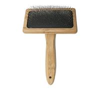 Value Rug - Pettine in vera pelle di pecora, con manico in legno