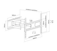 VALUE Befestigungskit (Wandmontage) für Flachbildschirm (Neigen und drehen) ( 17.99.1205 )