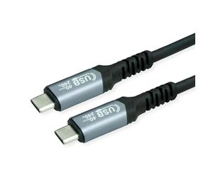 VALUE USB4 Gen3x2 - Cavo C-C, ST/ST, 40 Gbit/s, 240 W, nero, 0,5 m