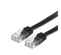 VALUE UTP - Patch kbl Cat6, piatto, 0,5 m, colore: Nero