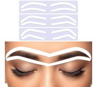 ValueBargain - 30 adesivi a forma di sopracciglia per colorare, 3 stili, stencil usa e getta, 3 forme per modellare e colorare accuratamente le sopracciglia