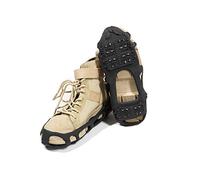 ValueHall 24 Denti Ice Tacchetti, Ramponi Antiscivolo Punte in Acciaio Inox Ghiaccio e Silicone Resistente, Ghiaccio Neve Grips Trazione per Escursionismo Arrampicata V244A (S)