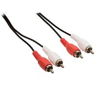 Valueline 10 m, 2 x RCA maschio a 2 RCA maschio per cavo Audio RCA Stereo, colore: nero