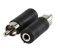 Valueline AC-008 RCA Maschio 3.5mm Femmina Mono Nero cavo di interfaccia e adattatore