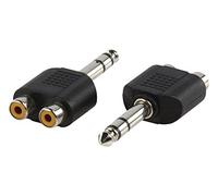 Valueline AC-011 cavo di interfaccia e adattatore RCA 6.35mm Nero