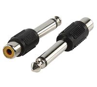 Valueline AC-021 cavo di interfaccia e adattatore RCA 6.35mm Nero