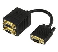 Valueline CABLE-560 Cavo Y-Splitter VGA, 2x VGA Dorati