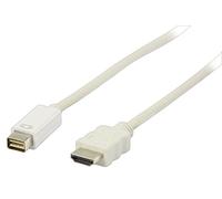 Valueline Cavo Adattatore da Mini DVI a HDMI, Bianco