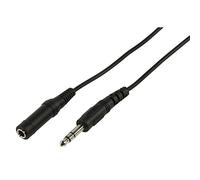 Valueline Cavo Audio/Video 6.35mm Stereo Jack Plug, 6.35mm Stereo Jack Socket, 5 m, Nero
