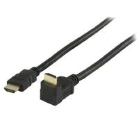Valueline Cavo con Connettore HDMI Ethernet e HDMI Angolato di 90°, 1.00 m, Nero
