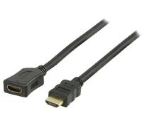 Valueline Cavo di Prolunga con Connettore HDMI Ethernet e Ingresso HDMI, 3.00 m, Nero