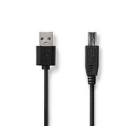 Valueline Cavo USB 2.0 a maschio - maschio B 2,00 m nero