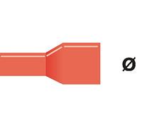 Valueline ST-041 Cavo Rosso - Connettori per fili (Rosso, PVC, 23 mm, 100 pezzo(i)