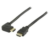 Valueline VGVP34260B10 Cavo con Ethernet HDMI - HDMI Angolato a Destra, 2 m, Nero