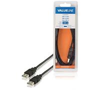 Valueline VLCB60000B20 Cavo 2.0 USB A Maschio a USB A Maschio, 2 m, Nero