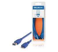 Valueline VLCB61500L20 Cavo USB 3.0 A Maschio - Micro B Maschio, 2 m, Azzurro