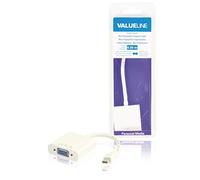 Valueline VLMB37850W02 Cavo Adattatore, Mini DisplayPort Maschio - VGA Femmina da 0.20 m, Bianco