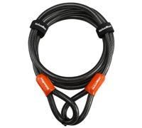 ValueMax Cavo di Sicurezza Bici 213cm x 12mm Cavo Acciaio Doppio Anello con