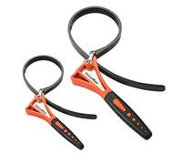 ValueMax Chiave a Cinghia in Gomma, Set di Chiavi a Cinghia da 2 Pezzi, Chiave Regolabile con max. 100 mm e 150 mm, Chiave Universale per Tubi, Idraulica