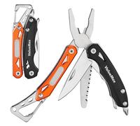 ValueMax Pinza Multifunzione, Pinza Multiuso 9 in 1, Strumento Multifunzione con Pinza, Coltello, Regalo uomo, Accessori da Campeggio, Multiutensile per Riparazione, Trekking