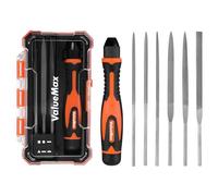 ValueMax Set Lime per Metallo da 7 Pezzi, Tondo, Mezzotondo, Triangolare, Quadrato, Piatto, Piattoe Appuntito, Mini Lima in Metallo per Limare Metallo, Legno, Plastic