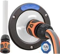 valuents® tappo per serbatoio dell' acqua - 3 perni diametro 78 mm - bianco - per camper con tubo per il bocchettone dell'acqua +Plus: adattatore per tubo dell'acqua