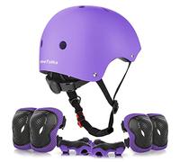 ValueTalks Protezione di Casco Bambini, Ginocchiere Gomitiere e Polso per Pattini,Skateboard, Bicicletta, Hoverboard e Altri Sport Estremi