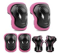 ValueTalks Protezioni Pattini Bambina Protezioni Skateboard Bambino Ginocchiere, Gomitiere Protezioni Set per Pattini a Rotelle, Bici, Pattini in Linea