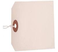 ValueX Reinforced Coloured Strung Tag, 37x24mm, White, Pack of 1000