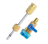 Valve Core Removal Tool, Air Conditioner Stem Remover, Precision Grip Design, Two-End Compatibility, for Vehicle HVAC Auto System Installation Repair Maintenance Accessory Use