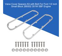 Valve Cover Spacers Kit with Bolts Per Ford 1/2 inch Small Block 289 302 351W Y1