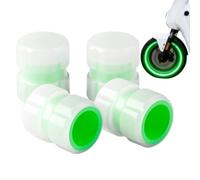 Valve Stem Covers Light Up Tire Caps 4 Pack Leak Proof Wheel Accessories | Rust Resistant Wheel Valve Stem Caps For Car Truck Bike Bicycle Motorcycle Scooter Exterior Decoration | For Vehicle Use