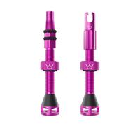Peaty's Holeshot Fast Flow Valvole Tubeless - Design ad Alto Flusso e Anti-Intasamento, Montaggio Rapido Pneumatici, Alluminio 7075, Valvole Bici Compatibili con Inserti Cerchio MTB, 60mm Punch